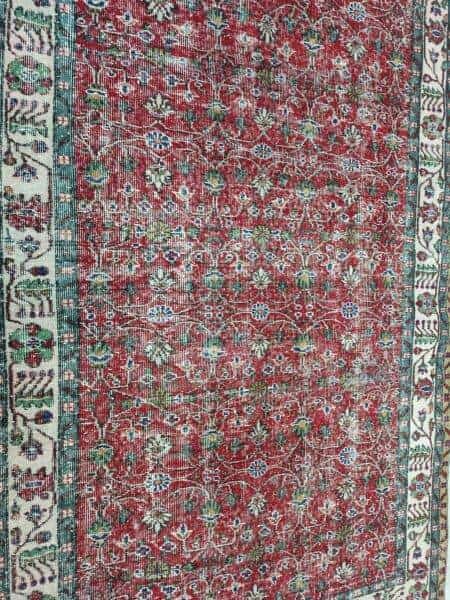 Vintage Hand-Woven Wool Rug, detail view 2, vintage rug, SKU 10836