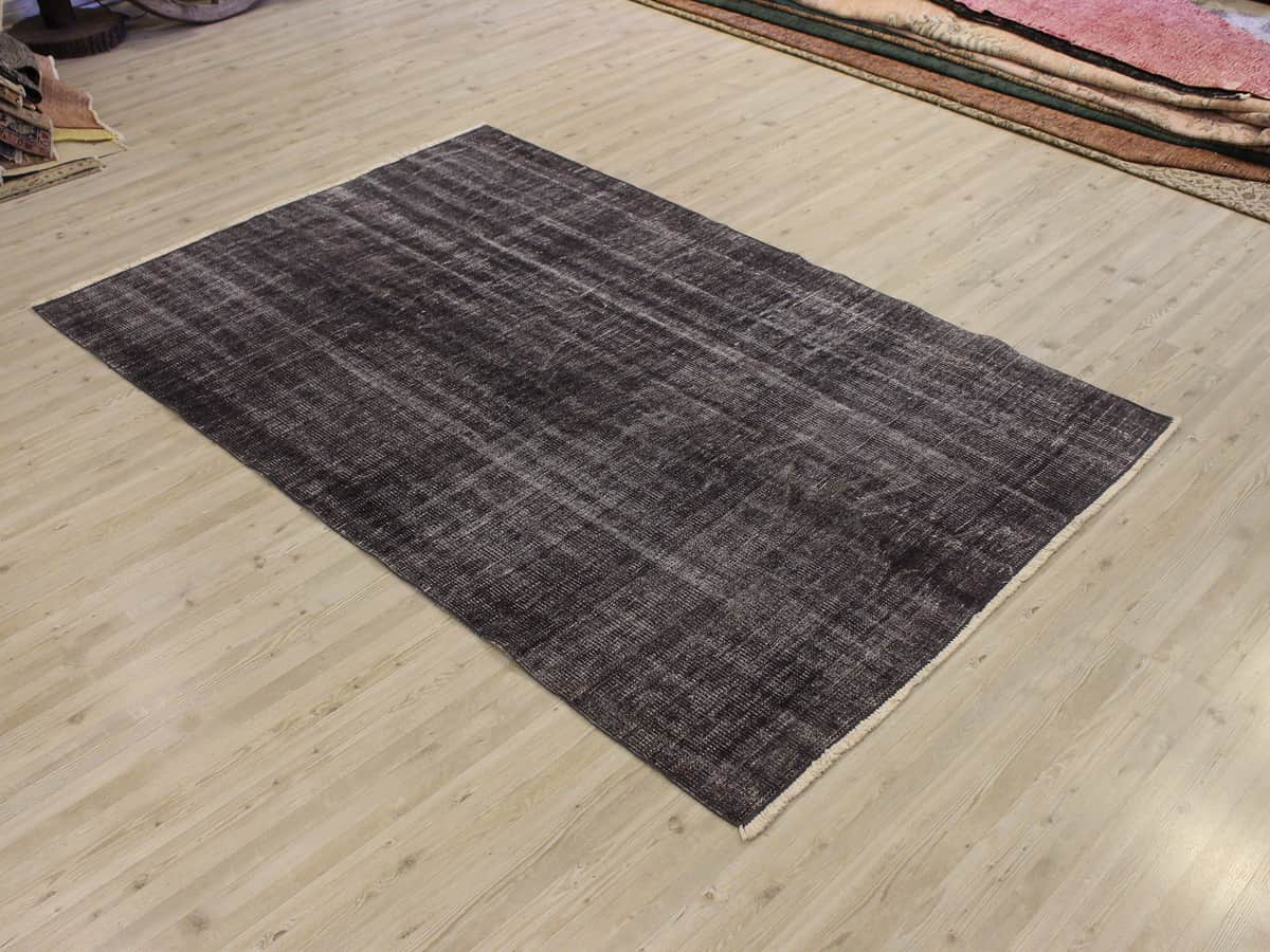 Distressed Wool Handmade Rug, Vintage, vintage rug, Handmade, hand-knotted wool, size 138 × 204 cm, from Bergama
