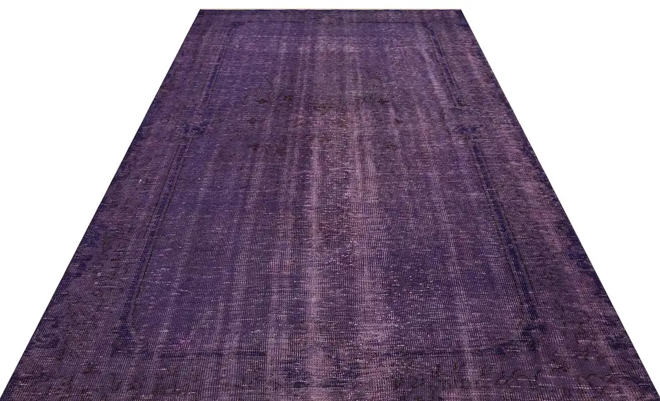 Distressed Hand-Woven Vintage Rug, Machine rug, wool & cotton wool/weave, size 188 × 287 cm, from Anatolia, SKU 8870