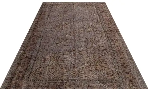 Handmade Vintage Rug, Handmade rug, cotton wool/weave, size 187 × 272 cm, from Konya, SKU 9830