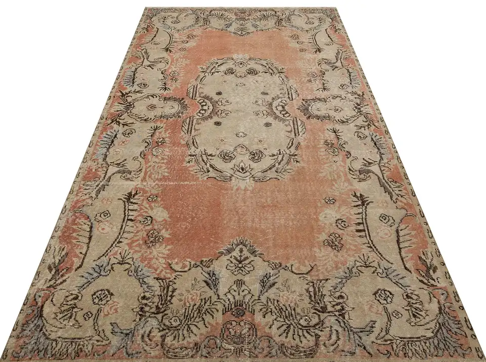 Handwoven Rug Featuring Modern Art, Handmade rug, wool, cotton & silk wool/weave, size 172 × 293 cm, from Hereke, SKU 9892