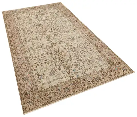 Vintage Hand-Woven Wool Rug, Handmade rug, silk wool/weave, size 152 × 261 cm, from Manisa, SKU 10149