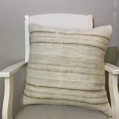 Hand-Woven Patchwork Pillowcase, Kilim rug, cotton wool/weave, size 50 × 50 cm, from Antalya, SKU 253