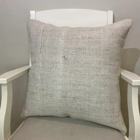 Hand-Woven Pillowcase, Kilim rug, wool & silk wool/weave, size 50 × 50 cm, from Yahyalı, SKU 364