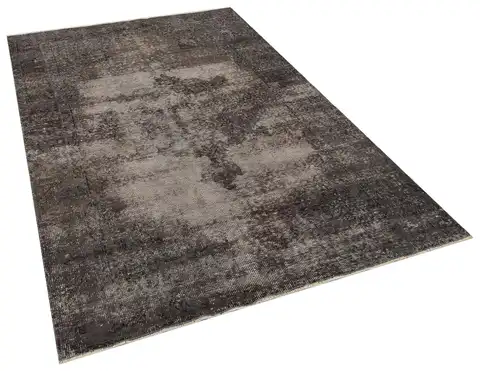 Handwoven Vintage Distressed Rug, Handmade rug, wool, cotton & silk wool/weave, size 158 × 234 cm, from Gaziantep, SKU 10369