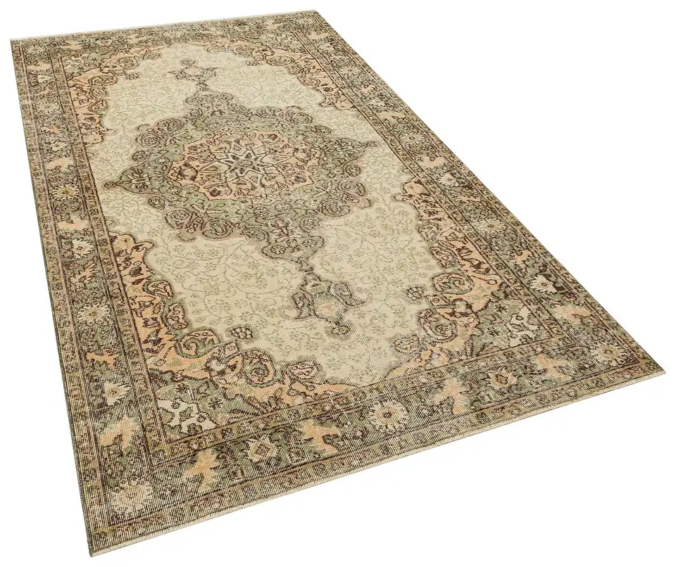 Traces of the Past Vintage Rug, Handmade rug, wool & cotton wool/weave, size 155 × 258 cm, from Bursa, SKU 10401