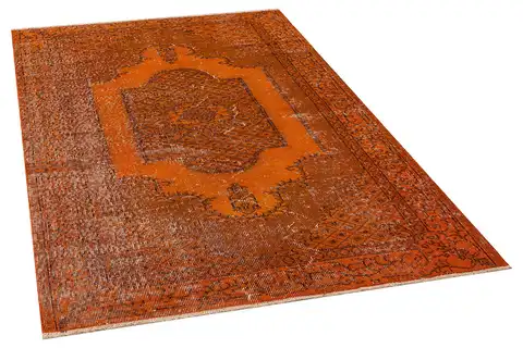 Distressed Vintage Handwoven Rug, Handmade rug, wool wool/weave, size 114 × 195 cm, from Bergama, SKU 8502