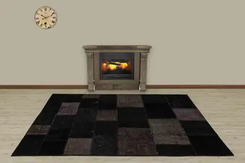 Anatolian-Patterned Distressed Patchwork Rug, Handmade rug, wool & cotton wool/weave, size 160 × 230 cm, from Gaziantep, SKU 5010