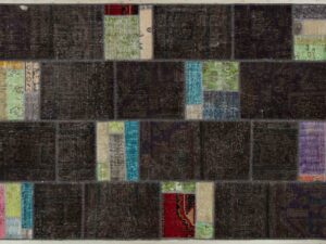 Eşsiz Güzelliğe Sahip Olan Patchwork Eskitme El Dokuma Halı 160 x 230 Model : 5018