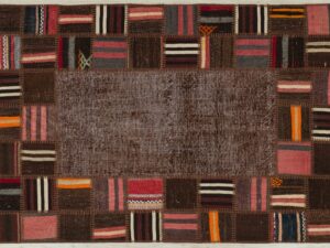 Klasik Modern  Sahip Olan Özel Patchwork Halı 120 x 180  Model : 5258
