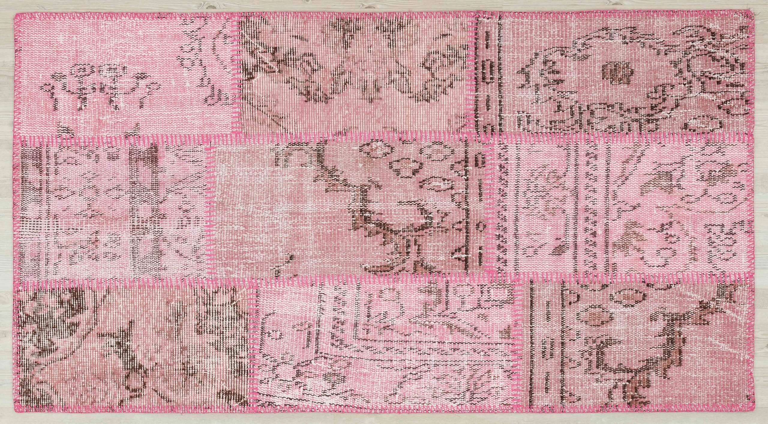 El Dokuma Klasik Patchwork Halı 120x180 cm 5398 - Görsel 4