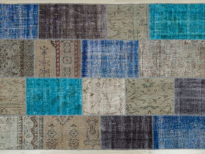 Eskitme El Dokuma Patchwork Halı 160 x 230 Model : 5547