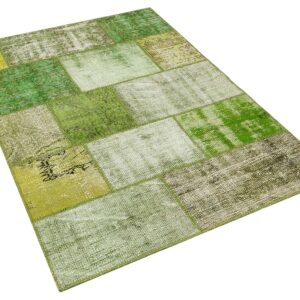 Klasik Modern Patchwork Eskitme Halı 120 x180 cm 5650