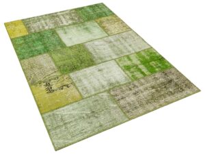 Klasik Modern Patchwork Eskitme Halı 120 x180 cm 5650