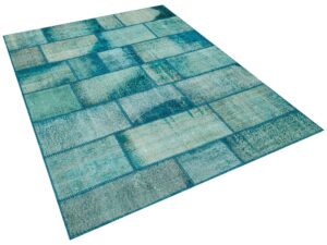 Özel Patchwork El Dokuma Eskitme Halı 160 x 230 cm 5706