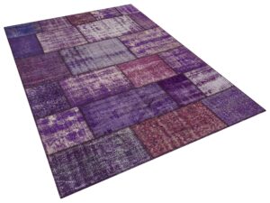 Klasik Modern Patchwork Eskitme Halı 160 x 230 cm 5735
