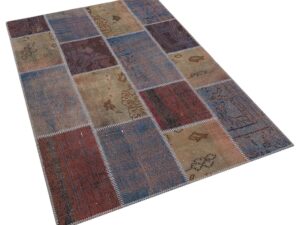Patchwork El Dokuma Eskitme Halı 120 x 180 cm 5810