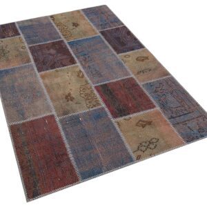 Patchwork El Dokuma Eskitme Halı 120 x 180 cm 5810