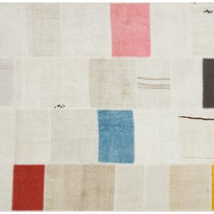 Özel Patchwork El Dokuma Eskitme Halı 160 x 230 cm 5872