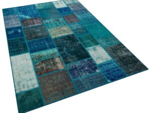 Eşsiz Güzelliğe Sahip Patchwork El Dokuma Halı 160 x 230 cm 5934