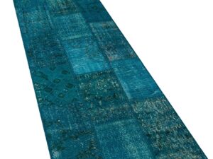 El Yapımı Patchwork Halı 80 x 300 cm 5946