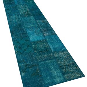 El Yapımı Patchwork Halı 80 x 300 cm 5946