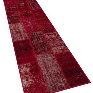 El Yapımı Patchwork Halı 80 x 300 cm 5950