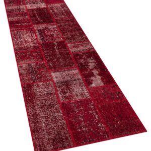 El Yapımı Patchwork Halı 80 x 250 cm 5952