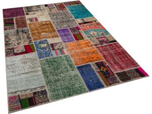 El Dokuma Patchwork Halı 160 x 230 cm 6028