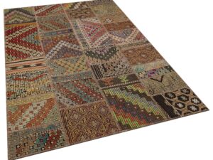 El Dokuma Patchwork Halı 160 x 230 cm 6035