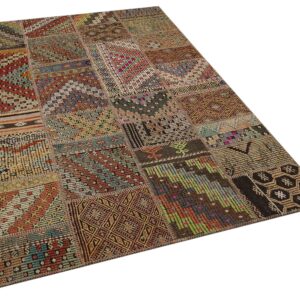 El Dokuma Patchwork Halı 160 x 230 cm 6035