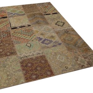 Eşsiz Güzelliğe Sahip Patchwork Halı 160 x 230 cm 6094