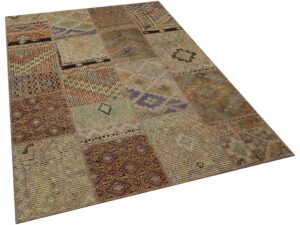 Eşsiz Güzelliğe Sahip Patchwork Halı 160 x 230 cm 6094