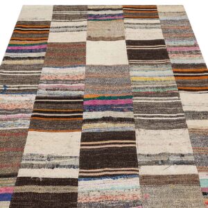 Eskitme El Dokuma Patchwork Halı  141 x 203 cm 6125