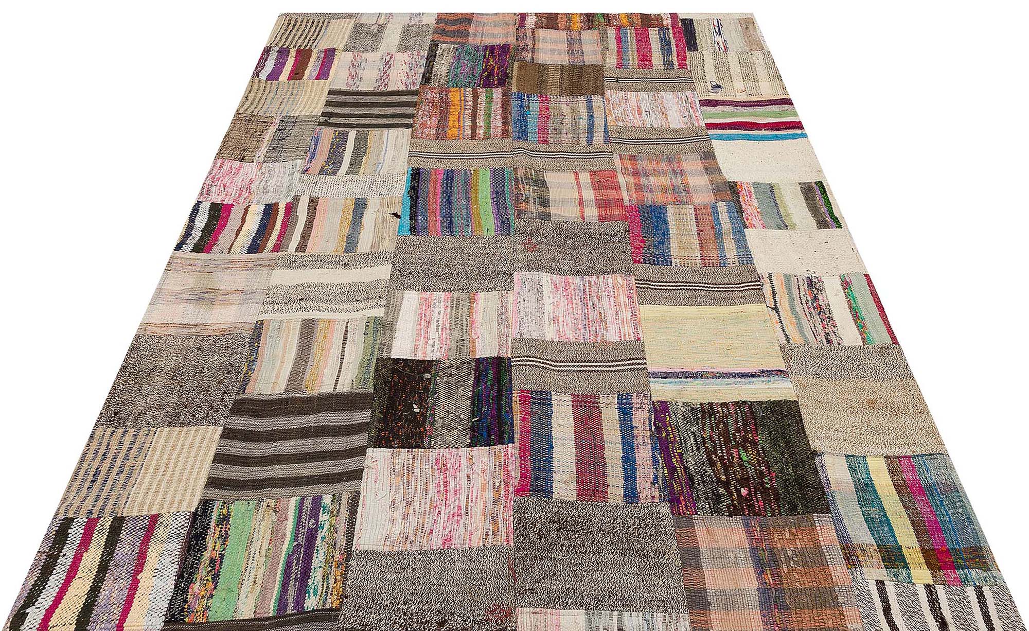 Patchwork Eskitme El Dokuma Halı  168 x 230 cm 6131