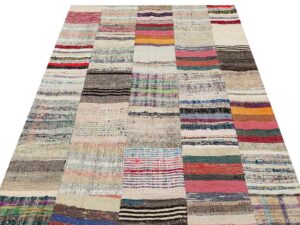 Eşsiz El Dokuma Patchwork Sanat Halı 140 x 200 cm 6132