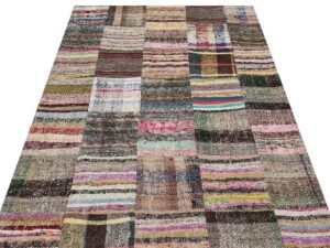 Gerçek El Dokuma Eskitme Halı   138 x 199 cm 6137