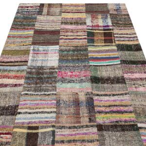 Gerçek El Dokuma Eskitme Halı   138 x 199 cm 6137