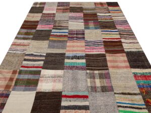 Eskitme El Dokuma Patchwork Halı  201 x 300 cm 6140