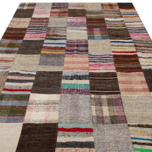 Eskitme El Dokuma Patchwork Halı  201 x 300 cm 6140
