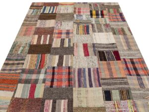 Patchwork Eskitme El Dokuma Halı  171 x 218 cm 6141