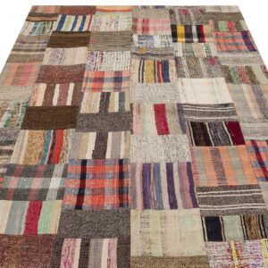 Patchwork Eskitme El Dokuma Halı  171 x 218 cm 6141