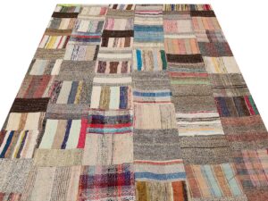 Eskitme Patchwork El Dokuma Halısı 170 x 225 cm 6149