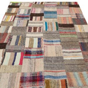 Eskitme Patchwork El Dokuma Halısı 170 x 225 cm 6149