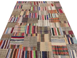 Patchwork Klasik Modern El Dokuma Halı  164 x 228 cm 6158