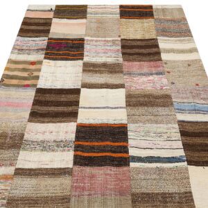 Eskitme El Dokuma Patchwork Halı  205 x 305 cm 6152