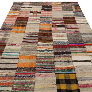 Eskitme Patchwork %100 El Dokuma Halı  202 x 300 cm 6166