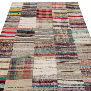 Eskitme El Dokuma Patchwork Halı  139 x 201 cm 6168