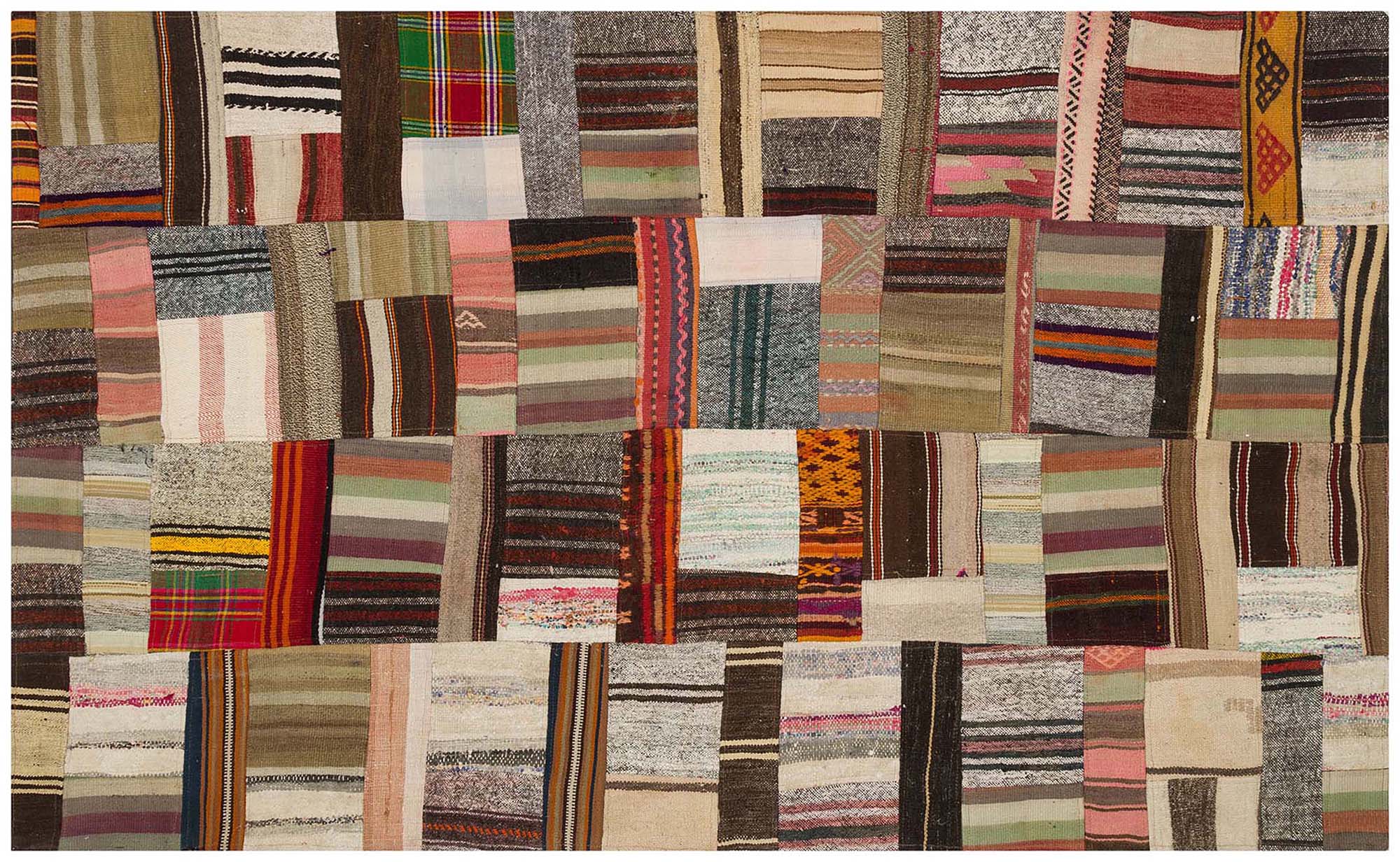 Gerçek El Dokuma Eskitme Halı 144 x 241 cm 6177 - Görsel 4