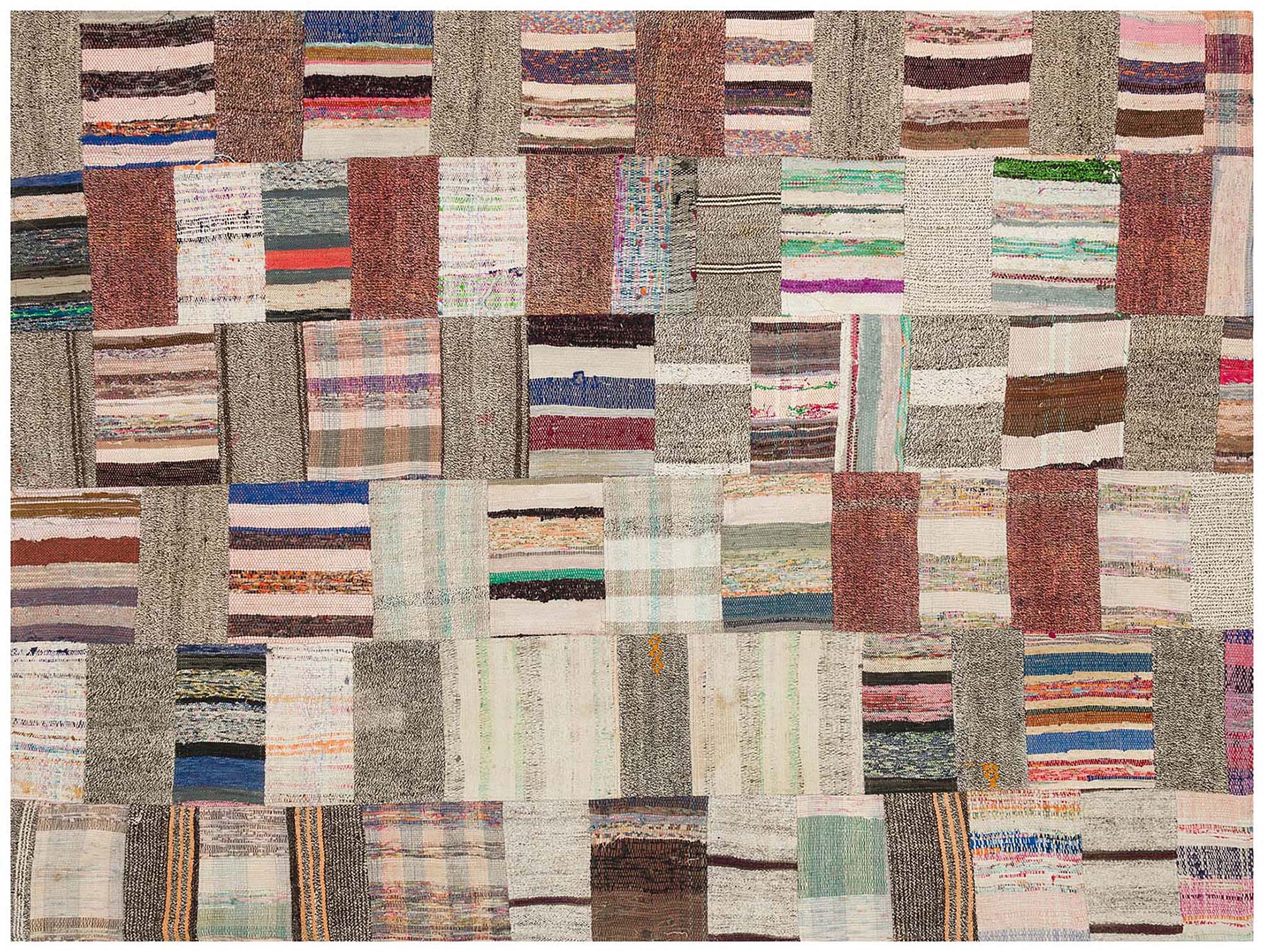 Patchwork Eskitme El Dokuma Halı 167 x 225 cm 6185 - Görsel 3